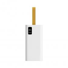 Литий-полимерный внешний аккумулятор PERO PB08 емкостью 40 000 мА·ч оснащен четырьмя USB-A портами и одним USB-C портом с выходным током 3А. Вход 1 USB-C — 5В/3A; Вход 2 Micro USB — 5В/2A. Наличие LED-индикации. Изготовлен из износостойкого пластика с матовым покрытием. Цвет белый. Литий-полимерный внешний аккумулятор PERO PB08 емкостью 40 000 мА·ч оснащен четырьмя USB-A портами и одним USB-C портом с выходным током 3А. Вход 1 USB-C — 5В/3A; Вход 2 Micro USB — 5В/2A. Наличие LED-индикации. Изготовлен из износостойкого пластика с матовым покрытием. Цвет белый.