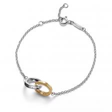 Браслет Tiffany & Co. Tiffany 1837 Interlocking Circles Chain, серебро/золото Браслет Tiffany & Co. Tiffany 1837 Interlocking Circles Chain, серебро/золото