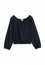 Блуза TOM TAILOR CROPPED MIT STRUKTUR, Sky Captain Blue/Dark Blue Блуза TOM TAILOR CROPPED MIT STRUKTUR, Sky Captain Blue/Dark Blue