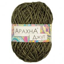 Пряжа ARACHNA "JUTE" 100% джут 5 шт.х100г 90м №019 тёмно-зелёный Пряжа ARACHNA "JUTE" 100% джут 5 шт.х100г 90м №019 тёмно-зелёный
