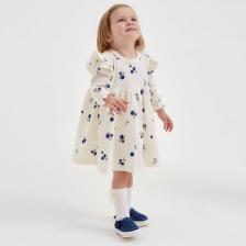 Платье для девочки и повязка «Крошка Я» Blueberry, рост 86-92 см, молочное Платье для девочки и повязка «Крошка Я» Blueberry, рост 86-92 см, молочное
