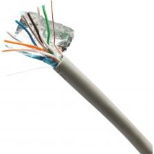 Кабель витая пара F/UTP категории 5е OXION калибра 26 AWG для создания локальных, домашних и сетей малого бизнеса, компьютерных сетей, применяется для подключения интернета, цифрового телевидения, охранных систем и систем видеонаблюдения, для прокладки внутри помещений, цвет серый, длина 100 метров Кабель витая пара F/UTP категории 5е OXION калибра 26 AWG для создания локальных, домашних и сетей малого бизнеса, компьютерных сетей, применяется для подключения интернета, цифрового телевидения, охранных систем и систем видеонаблюдения, для прокладки внутри помещений, цвет серый, длина 100 метров