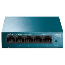 Настольный коммутатор TP-Link с 5 гигабитными портами (LS105G) Настольный коммутатор TP-Link с 5 гигабитными портами (LS105G)