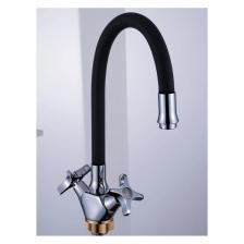 Смеситель для кухни с гибким изливом сборный Potato (Потато) P59312-6 хром/черный Смеситель для кухни с гибким изливом сборный Potato (Потато) P59312-6 хром/черный