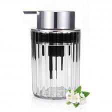 Прозрачный серебряный дозатор пенного мыла Прозрачный серебряный дозатор пенного мыла