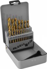 Набор сверл по металлу HSS TiN в металлическом кейсе, 1-10 мм, 19 предметов Набор сверл по металлу HSS TiN в металлическом кейсе, 1-10 мм, 19 предметов