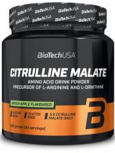 Цитруллин BiotechUSA Citrulline Malate 300 г, Зеленое яблоко Цитруллин BiotechUSA Citrulline Malate 300 г, Зеленое яблоко