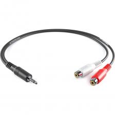 PROCAST cable A-MJ/2RCA-F – переходник 3,5 mm mini TRS Jack(male) на 2RCA(female) для коммутации стереофонического аудио сигнала. Модель имеет не съемные пластиковые коннекторы. В PROCAST cable используется высококачественный сигнальный кабель, центральная жила каждого канала состоит из 7 проводников диаметром 0,12 mm, а плотный экран из 20 проводников диаметром 0,10 mm. В производстве PROCAST cable используется только чистейшая бескислородная медь 99,97%. Благодаря высокому качеству данного соединительного кабеля его можно использовать как в профессиональных инсталляциях, так и домашних Hi-Fi / Hi-End звуковых системах любого уровня. Длина переходника 150 mm. PROCAST cable A-MJ/2RCA-F – переходник 3,5 mm mini TRS Jack(male) на 2RCA(female) для коммутации стереофонического аудио сигнала. Модель имеет не съемные пластиковые коннекторы. В PROCAST cable используется высококачественный сигнальный кабель, центральная жила каждого канала состоит из 7 проводников диаметром 0,12 mm, а плотный экран из 20 проводников диаметром 0,10 mm. В производстве PROCAST cable используется только чистейшая бескислородная медь 99,97%. Благодаря высокому качеству данного соединительного кабеля его можно использовать как в профессиональных инсталляциях, так и домашних Hi-Fi / Hi-End звуковых системах любого уровня. Длина переходника 150 mm.