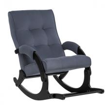 кресло-качалка Leset Нави 580х1240х870мм венге/джинсовый велюр кресло-качалка Leset Нави 580х1240х870мм венге/джинсовый велюр