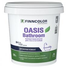 краска акриловая FINNCOLOR Oasis Bathroom для стен и потолков база A 0,9л белая, арт.700009647 краска акриловая FINNCOLOR Oasis Bathroom для стен и потолков база A 0,9л белая, арт.700009647