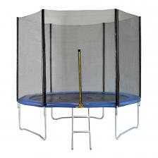 Батут с сеткой DFC PELPO 8ft с лестницей, BLUE Батут с сеткой DFC PELPO 8ft с лестницей, BLUE