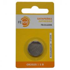 батарейка FEBOX CR2025 блистер 1шт батарейка FEBOX CR2025 блистер 1шт