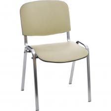 Стул Helmi HL-F01 Изо, каркас хром, обивка кожзам бежевый 359859 Стул Helmi HL-F01 Изо, каркас хром, обивка кожзам бежевый 359859