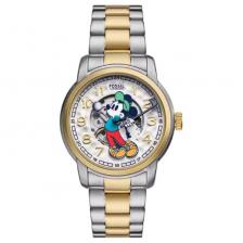 Наручные часы с автоматическим механическим механизмом, браслет из нержавеющей стали, 40 мм, скелетонизированный циферблат, унисекс FOSSIL Наручные часы с автоматическим механическим механизмом, браслет из нержавеющей стали, 40 мм, скелетонизированный циферблат, унисекс FOSSIL