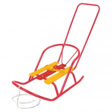 Санки кукольные с толкателем Ника СКУ2/АЛ алый Санки кукольные с толкателем Ника СКУ2/АЛ алый