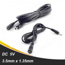 Удлинительный шнур питания постоянного тока 5 В, 2 А, адаптер, штекер 3,5x1,35 мм, разъем «Мама-папа» для камеры видеонаблюдения, M20 Удлинительный шнур питания постоянного тока 5 В, 2 А, адаптер, штекер 3,5x1,35 мм, разъем «Мама-папа» для камеры видеонаблюдения, M20