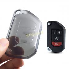 Для Jeep Wrangler (JL) Gladiator (JT) 2020-2025 черный прозрачный автомобильный брелок чехол брелок кольцо держатель протектор Для Jeep Wrangler (JL) Gladiator (JT) 2020-2025 черный прозрачный автомобильный брелок чехол брелок кольцо держатель протектор