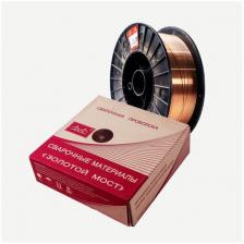 Проволока сварочная омедненная Золотой Мост JQ. MG50-6/ER70S-6 (1,0 15кг) Проволока сварочная омедненная Золотой Мост JQ. MG50-6/ER70S-6 (1,0 15кг)