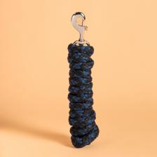 Снасть поводковая Fouganza для пони и лошади, 2 метра, черный / бирюзовый Снасть поводковая Fouganza для пони и лошади, 2 метра, черный / бирюзовый