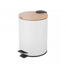 Мусорный контейнер Zalger Bambo, белый, 3л. Мусорный контейнер Zalger Bambo, белый, 3л.