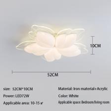 Потолочная люстра белая цветочная LED Потолочная люстра белая цветочная LED