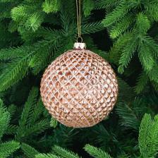 Игрушка ёлочная Yancheng Shiny шар стеклянный бронзовый 12 см Игрушка ёлочная Yancheng Shiny шар стеклянный бронзовый 12 см