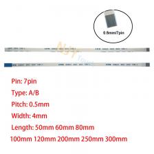 7Pin 0,5 мм Кабель FFC FPC AWM 20624 80C 60V VW-1 A B Тип плоский гибкий кабель 60/100/150/200/250/300/400 мм 7Pin 0,5 мм Кабель FFC FPC AWM 20624 80C 60V VW-1 A B Тип плоский гибкий кабель 60/100/150/200/250/300/400 мм