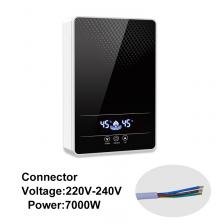 Мгновенный электрический безрезервуарный водонагреватель для душа, ванной комнаты, ванны, водонагреватель 220 В, 7000 Вт, автоматическая температура, бытовой отель Мгновенный электрический безрезервуарный водонагреватель для душа, ванной комнаты, ванны, водонагреватель 220 В, 7000 Вт, автоматическая температура, бытовой отель