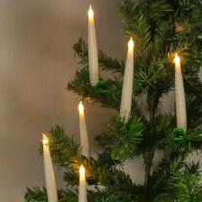 Электрические свечи теплый белый свет 6 штук Электрические свечи теплый белый свет 6 штук