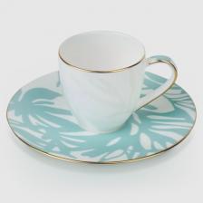 Чашка с блюдцем Hankook Prouna Прованс эспрессо 100 мл Чашка с блюдцем Hankook Prouna Прованс эспрессо 100 мл