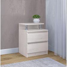 Тумба прикроватная «Клик Мебель. Зара», 450x400x600 мм, цвет крафт белый Тумба прикроватная «Клик Мебель. Зара», 450x400x600 мм, цвет крафт белый