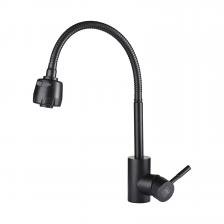 Смеситель для кухни AQUEDUC (34572310) с гибким изливом, черный Смеситель для кухни AQUEDUC (34572310) с гибким изливом, черный