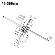 1 шт., 30/40-120/200/300 мм, регулируемая круглая кольцевая пила, тип самолета, открывалка для отверстий, круговое сверло, деревообрабатывающий инструмент «сделай сам» 1 шт., 30/40-120/200/300 мм, регулируемая круглая кольцевая пила, тип самолета, открывалка для отверстий, круговое сверло, деревообрабатывающий инструмент «сделай сам»