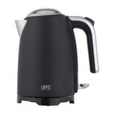 Чайник электрический Gipfel Orchid 50967 объемом 1,7 л. Длина шнура 75 см. Мощность: 1850-2200Вт. 220-240 В. 50-60 Гц. Изготовлен из нержавеющей стали, материала экологичного, прочного, долговечного. На ручке пластиковая прокладка обеспечит комфортное пользование. Подставка из пластика. Чайник оснащен контроллером английской марки Strix, что гарантирует безопасное отключение прибора, защищает от перегрева и отключает при закипании и случайном "сухом" включении. На корпусе индикатор с мерной шкалой для определения уровня воды, при включении кнопка подсвечивается. Сеточка-фильтр на носике. Чайник при нагревании производит несильный шум. Изделие выполнено в стильном дизайне черного матового цвета, легко вписывается в интерьер кухни. Упакован в фирменную коробку. Чайник электрический Gipfel Orchid 50967 объемом 1,7 л. Длина шнура 75 см. Мощность: 1850-2200Вт. 220-240 В. 50-60 Гц. Изготовлен из нержавеющей стали, материала экологичного, прочного, долговечного. На ручке пластиковая прокладка обеспечит комфортное пользование. Подставка из пластика. Чайник оснащен контроллером английской марки Strix, что гарантирует безопасное отключение прибора, защищает от перегрева и отключает при закипании и случайном "сухом" включении. На корпусе индикатор с мерной шкалой для определения уровня воды, при включении кнопка подсвечивается. Сеточка-фильтр на носике. Чайник при нагревании производит несильный шум. Изделие выполнено в стильном дизайне черного матового цвета, легко вписывается в интерьер кухни. Упакован в фирменную коробку.