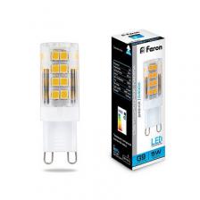 Feron Лампа светодиодная 5W 230V G9 6400К LB-432, JCD9 500Lm 25771 Feron Лампа светодиодная 5W 230V G9 6400К LB-432, JCD9 500Lm 25771