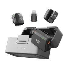 Беспроводная микрофонная система DJI Mic Mini (CN), 2 передатчика + 1 приемник + кейс + Lightning-адаптер, серый Беспроводная микрофонная система DJI Mic Mini (CN), 2 передатчика + 1 приемник + кейс + Lightning-адаптер, серый
