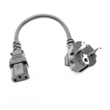 Кабель питания для компьютера IEC C13 с евровилкой, удлинитель, 0,3 м, 1 м, 1,5 м, 2,5 м, кабель питания для монитора, блока питания, принтера Antminer BK Кабель питания для компьютера IEC C13 с евровилкой, удлинитель, 0,3 м, 1 м, 1,5 м, 2,5 м, кабель питания для монитора, блока питания, принтера Antminer BK