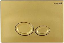 Кнопка смыва Creavit Drop, золото матовое Кнопка смыва Creavit Drop, золото матовое
