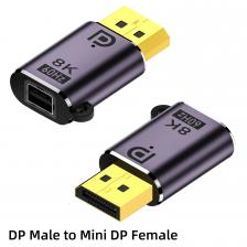 Переходник Mini DP Displayport 1,4 8K @ 60 Гц 4K @ 144 Гц DP в Mini DP «Папа-мама» переходник для ПК ноутбука тв Переходник Mini DP Displayport 1,4 8K @ 60 Гц 4K @ 144 Гц DP в Mini DP «Папа-мама» переходник для ПК ноутбука тв