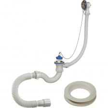 Сифон для ванны ORIO 1 1/2х40, с переливом и гибкой трубой 40-40/50 А-40089 Сифон для ванны ORIO 1 1/2х40, с переливом и гибкой трубой 40-40/50 А-40089