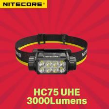 NITECORE HC75UHE 3000 люмен Type-C перезаряжаемый рабочий налобный фонарь с электронным фокусом и аккумулятором NL2155HP NITECORE HC75UHE 3000 люмен Type-C перезаряжаемый рабочий налобный фонарь с электронным фокусом и аккумулятором NL2155HP