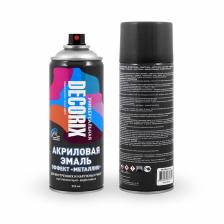 Эмаль – аэрозоль акриловая DECORIX №1139, с эффектом «металлик», цвет чёрный Эмаль – аэрозоль акриловая DECORIX №1139, с эффектом «металлик», цвет чёрный