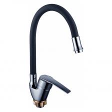 Смеситель для кухни с гибким изливом Potato (Потато) P58278-6 хром/черный Смеситель для кухни с гибким изливом Potato (Потато) P58278-6 хром/черный