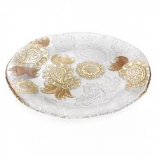 Блюдо широкое плоское IVV Pashmina Gold 37 см Блюдо широкое плоское IVV Pashmina Gold 37 см