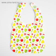 Нагрудник для кормления «Крошка Я» непромокаемый на липучке, желтый Нагрудник для кормления «Крошка Я» непромокаемый на липучке, желтый