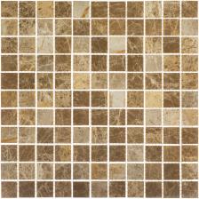 Мозаика Mir Mosaic Natural i-Tilе светло-коричневая из натурального камня 298х298х4 мм глянцевая Мозаика Mir Mosaic Natural i-Tilе светло-коричневая из натурального камня 298х298х4 мм глянцевая