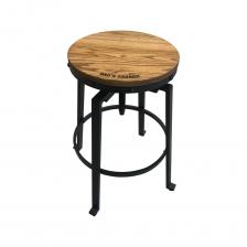 Стул DAD`s Garage® предназначен для использования в офисе, на производстве и в быту. Особенно он удобен для работы за верстаком. Основные особенности конструкции: устойчивое металлическое основание с подставкой для ног; удобное сиденье с возможностью поворота на 360°; система регулировки высоты основана на надёжной механической резьбе. Качество пропитки деревянного элемента гарантирует длительное использование стула внутри помещения без повторной обработки лаком.Регулируемые опоры допускают установку стула на неровной поверхности с допуском +/- 2 см.Всесторонняя порошковая окраска металла надежно защищает изделие от коррозии. Стул серии «DAD`s Garage®» дополнит неповторимую атмосферу сочетания «ретро» и современного дизайна гаража. Изделие поставляется в разобранном виде. Стул DAD`s Garage® предназначен для использования в офисе, на производстве и в быту. Особенно он удобен для работы за верстаком. Основные особенности конструкции: устойчивое металлическое основание с подставкой для ног; удобное сиденье с возможностью поворота на 360°; система регулировки высоты основана на надёжной механической резьбе. Качество пропитки деревянного элемента гарантирует длительное использование стула внутри помещения без повторной обработки лаком.Регулируемые опоры допускают установку стула на неровной поверхности с допуском +/- 2 см.Всесторонняя порошковая окраска металла надежно защищает изделие от коррозии. Стул серии «DAD`s Garage®» дополнит неповторимую атмосферу сочетания «ретро» и современного дизайна гаража. Изделие поставляется в разобранном виде.