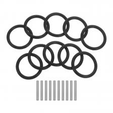 10 комплектов резинового кольца и стопорного штифта, ударный торцевой штифт, ударный гайковерт, комплект резиновых колец, резиновые фиксаторы ударной головки 10 комплектов резинового кольца и стопорного штифта, ударный торцевой штифт, ударный гайковерт, комплект резиновых колец, резиновые фиксаторы ударной головки