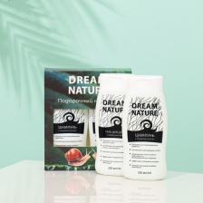 Подарочный набор косметики для женщин Dream Nature «Муцин улитки»: шампунь, 250 мл + гель для душа, 250 мл Подарочный набор косметики для женщин Dream Nature «Муцин улитки»: шампунь, 250 мл + гель для душа, 250 мл