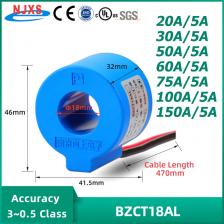 Миниатюрный Стандартный трансформатор тока, 30 А, 50 А, 60 А, 75 а, 100 А, 150 А, 5 А, амперметр BZCT18AL, микро-тороидальная катушка, поставщик CT Миниатюрный Стандартный трансформатор тока, 30 А, 50 А, 60 А, 75 а, 100 А, 150 А, 5 А, амперметр BZCT18AL, микро-тороидальная катушка, поставщик CT